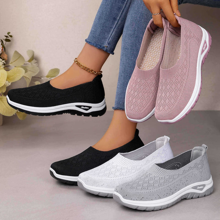Ballerine da donna in maglia – leggere da indossare, suola morbida