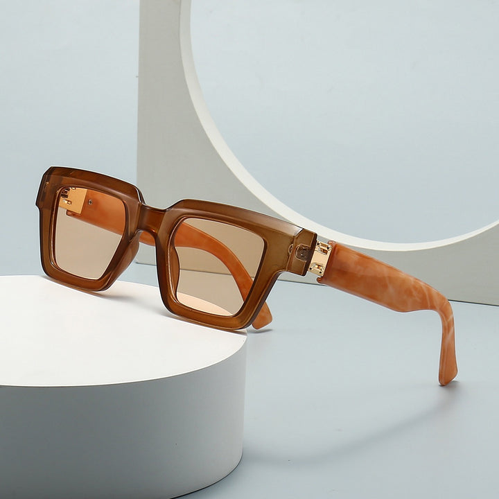 Damen Sonnenbrille mit quadratischem Gestell – UV400 Schutz