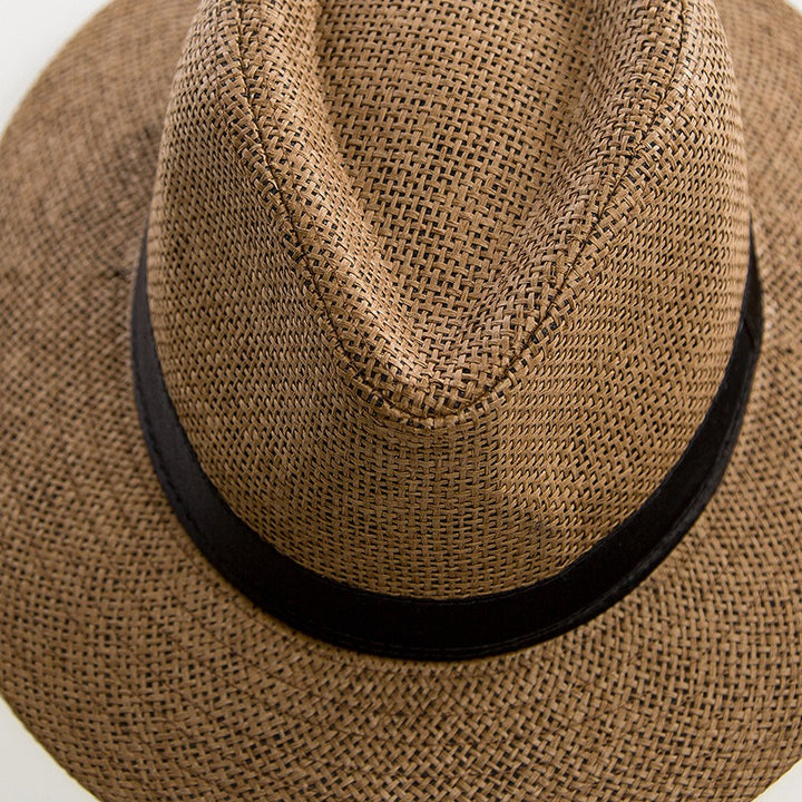 Women's Straw Hat Jazz – Casual Beach Style with Structured Brims