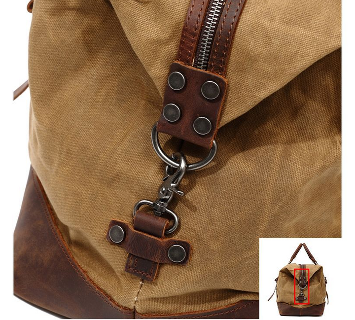Borsa da viaggio uomo in tela – scomparto per computer e struttura rigida