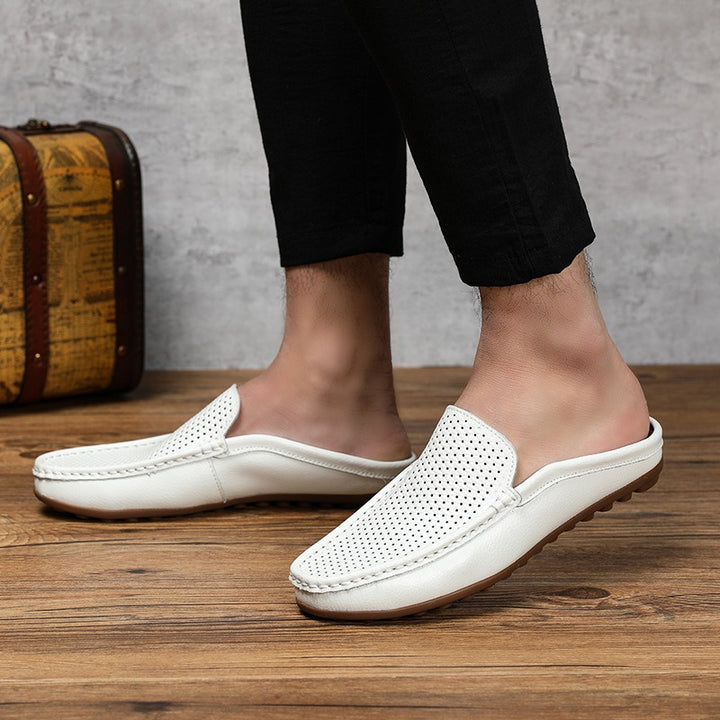 Mules Loafers aus Leder für Herren – Legere Passform mit offenem Rücken