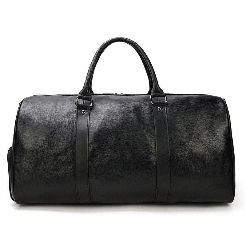 Borsa da viaggio uomo in pelle – Borsone strutturato con tracolla removibile