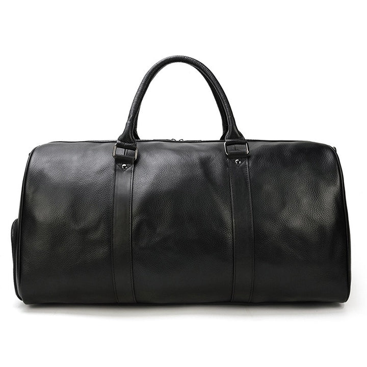 Borsa da viaggio uomo in pelle – Borsone strutturato con tracolla removibile