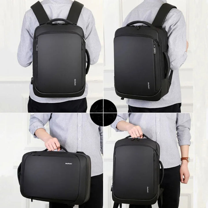 Unisex Oxford Rucksack – Wasserdicht mit USB-Ladeanschluss