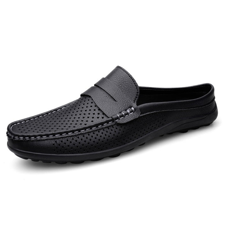 Mules Loafers Herren aus Leder – Perforierter Schaft, schicke Passform