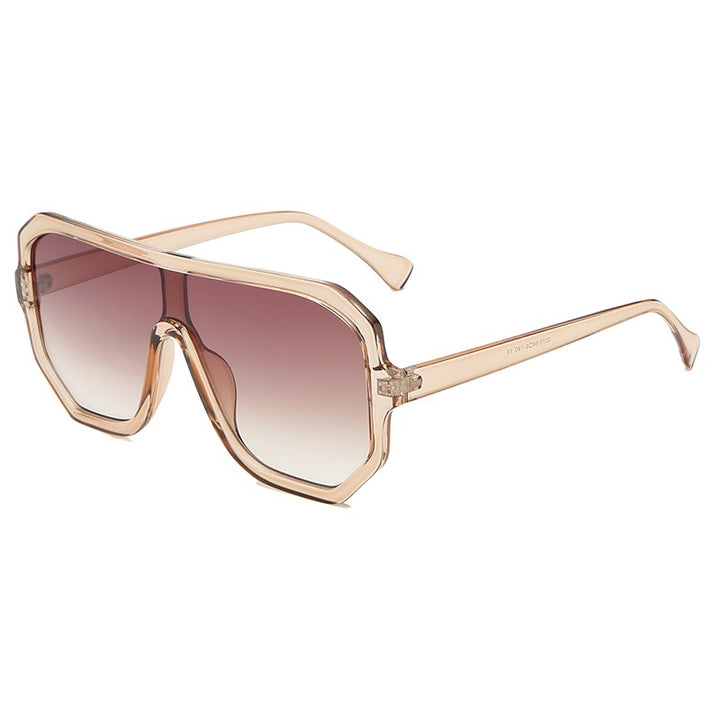 Unisex Oversize Sonnenbrille im quadratischen Design – Acetatgestell UV400
