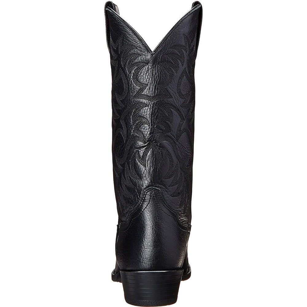 Bestickte Cowboy-Stiefel für Herren – hoher Schaft, quadratischer Absatz, zum Hineinschlüpfen