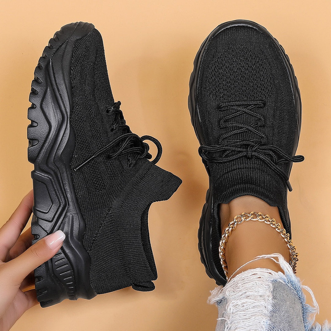 Baskets Femme Fly-Knit – Confort Plateforme Respirant