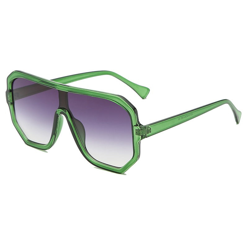 Unisex Oversize Sonnenbrille im quadratischen Design – Acetatgestell UV400