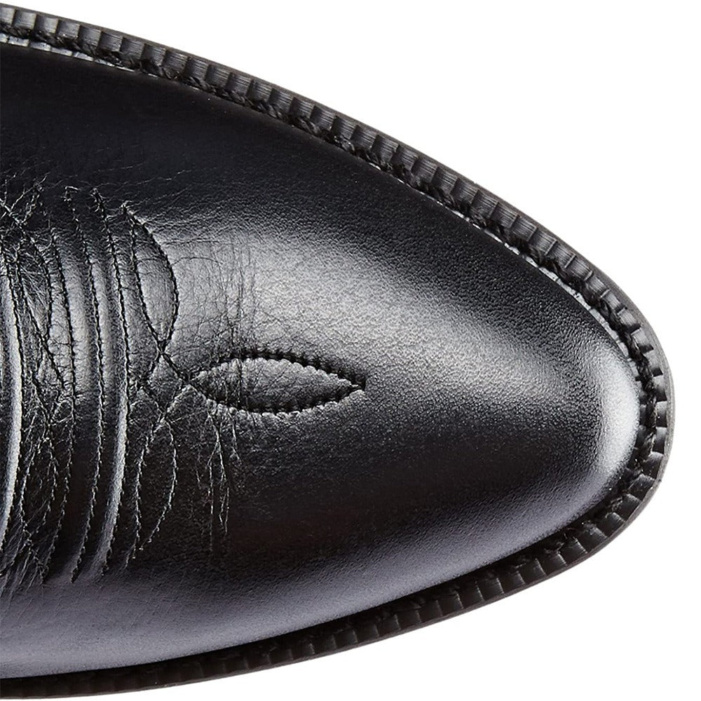 Bestickte Cowboy-Stiefel für Herren – hoher Schaft, quadratischer Absatz, zum Hineinschlüpfen