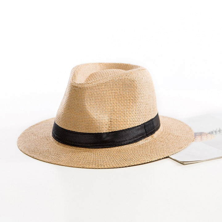 Women's Straw Hat Jazz – Casual Beach Style with Structured Brims