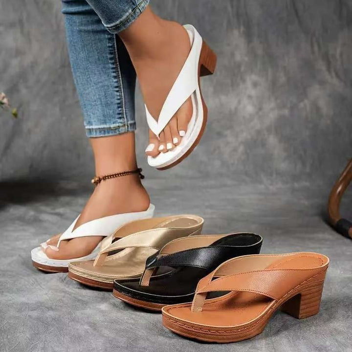 Women's Wedge Sandals – Block Heel and Flat Mules