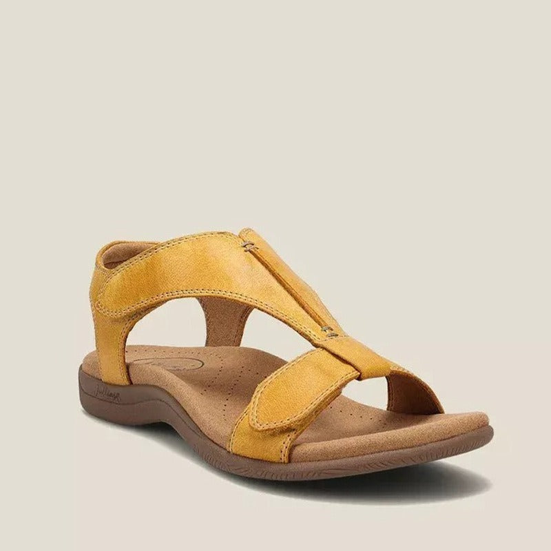 Sandali con zeppa da donna con suola spessa – Chiusura regolabile con velcro