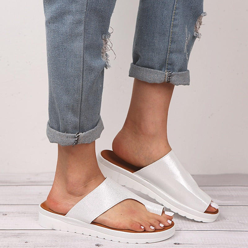 Damen Flache Sandalen – Dämpfende & Rutschfeste Sohle