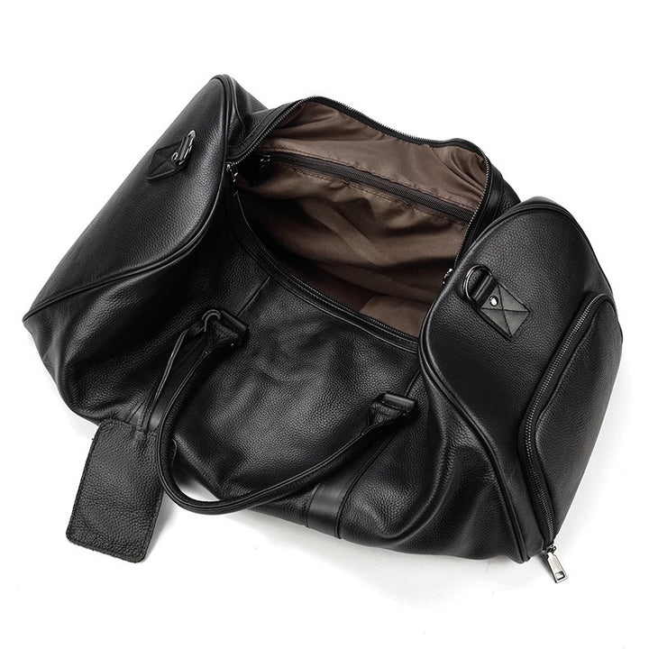 Borsa da viaggio uomo in pelle – Borsone strutturato con tracolla removibile