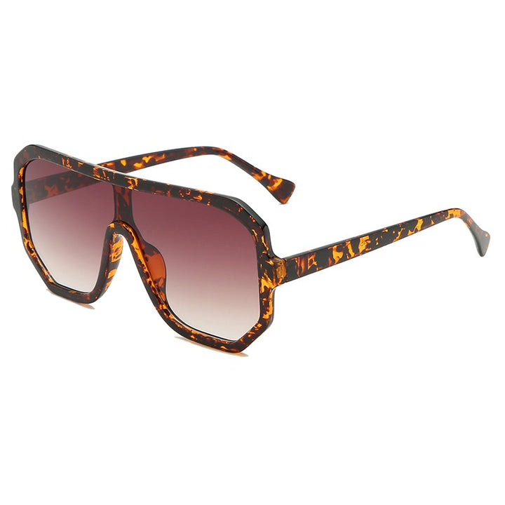 Unisex Oversize Sonnenbrille im quadratischen Design – Acetatgestell UV400