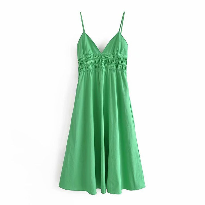 Robe Femme Midi en Coton – Coupe Ample et Décontractée