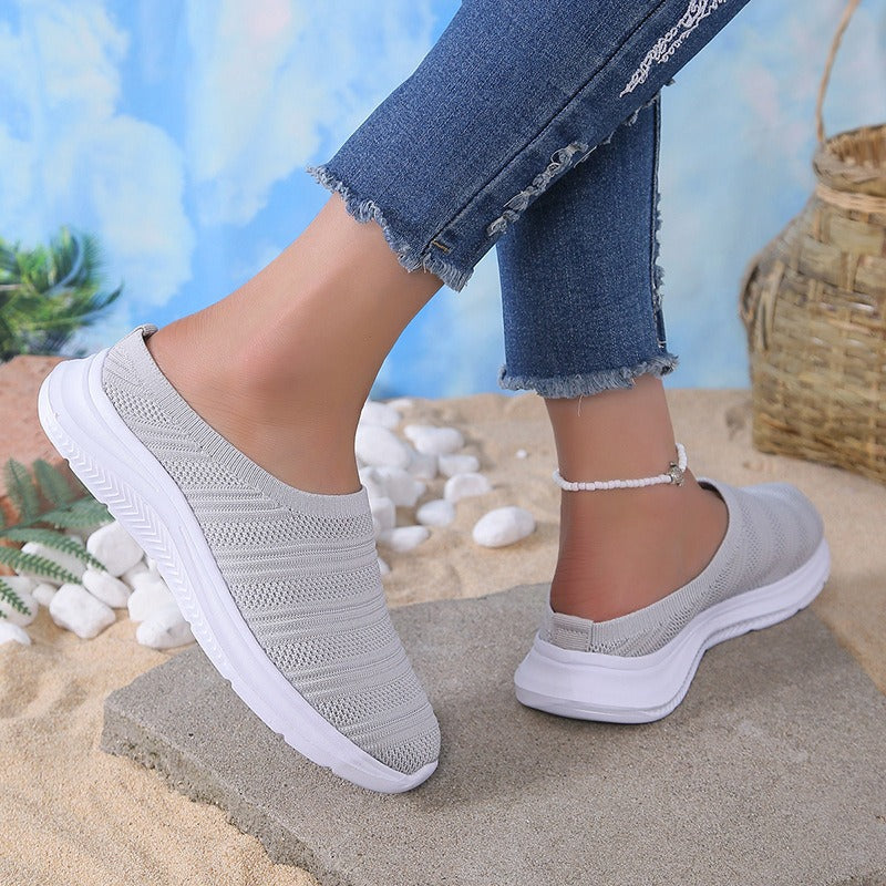 Baskets Femme Slip-on en Maille – Tissage Respirant Léger