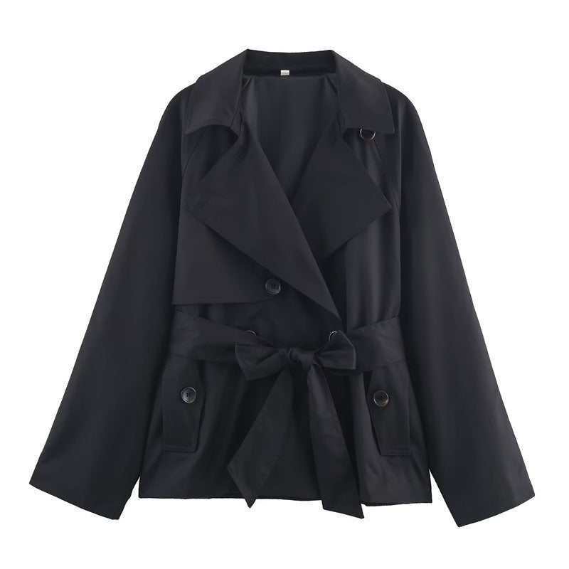 Trench Court Femme – Coupe Loose, Style Intemporel