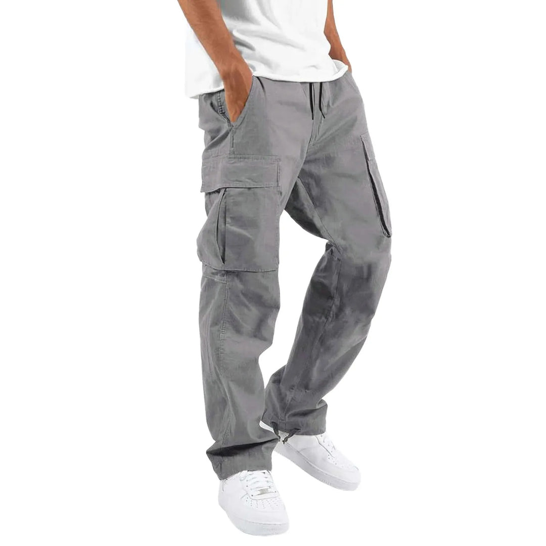 Pantaloni Uomo in Cotone Misto – Taglio Casual con Tasche Multiple