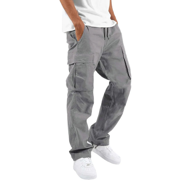 Pantaloni Uomo in Cotone Misto – Taglio Casual con Tasche Multiple