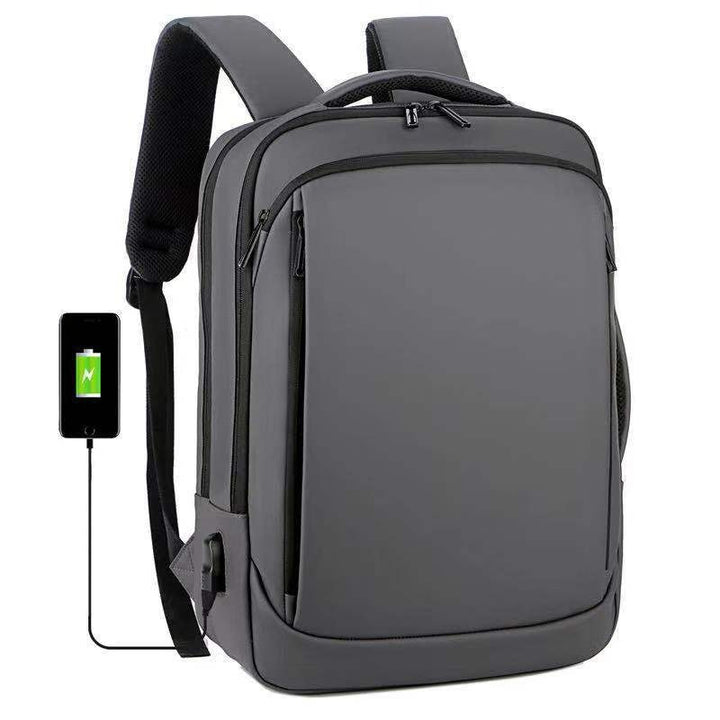 Unisex Oxford Rucksack – Wasserdicht mit USB-Ladeanschluss