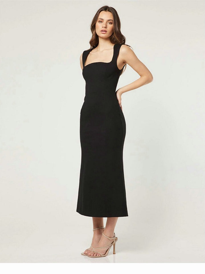 Vestito Midi Donna in Cotone – Silhouette Bodycon Elegante