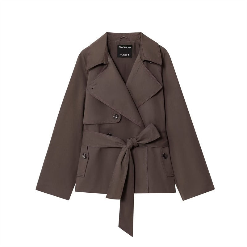 Trench Court Femme – Coupe Loose, Style Intemporel