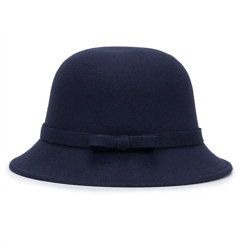 Vintage Glockenhut für Damen – Elegantes Schleifendetail