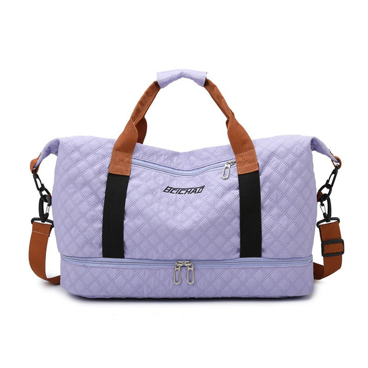 Unisex Quilted Oxford Sports Bag – Adjustable Strap High Capacity