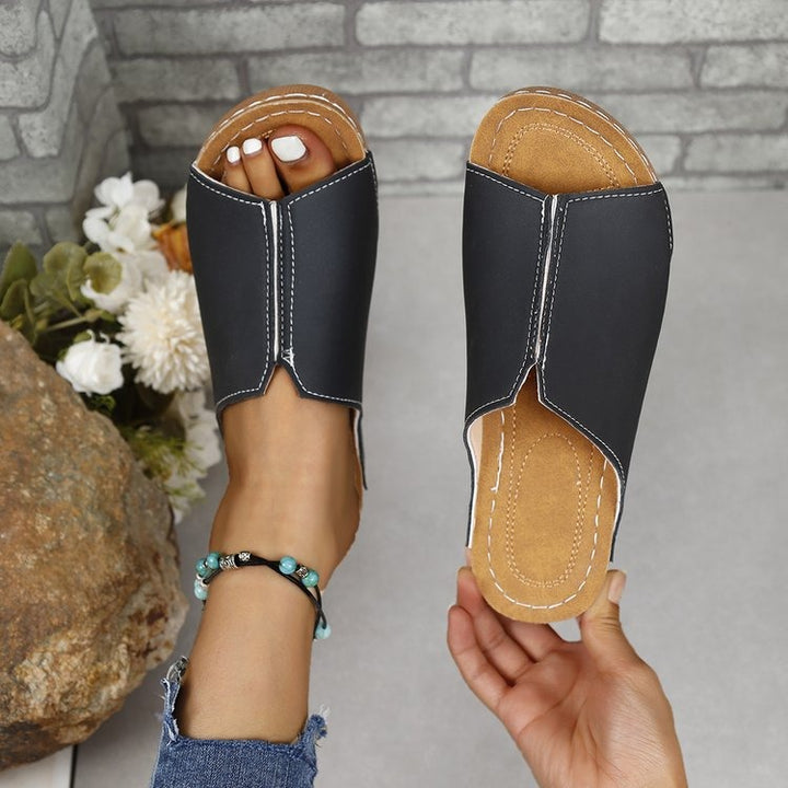 Women's Wedge Sandals Open Toe – Comfortable Muffin Sole