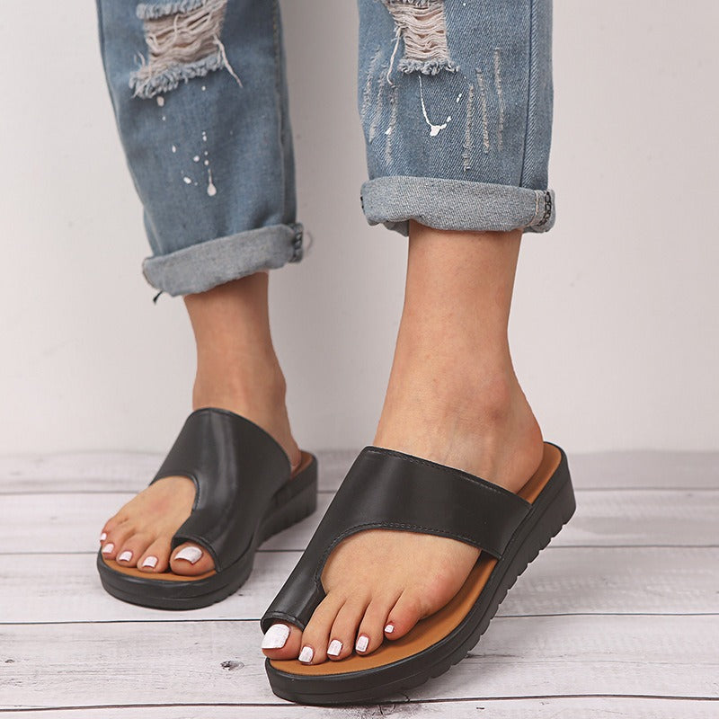 Damen Flache Sandalen – Dämpfende & Rutschfeste Sohle