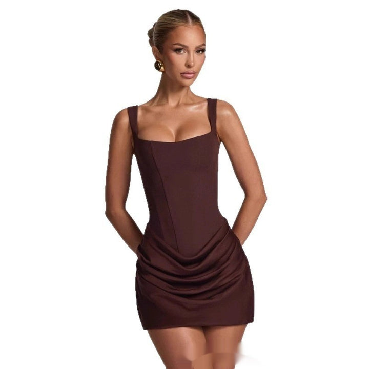 Robe Corset Mini Femme – Sans Manches, Coupe Structurée pour Soirée