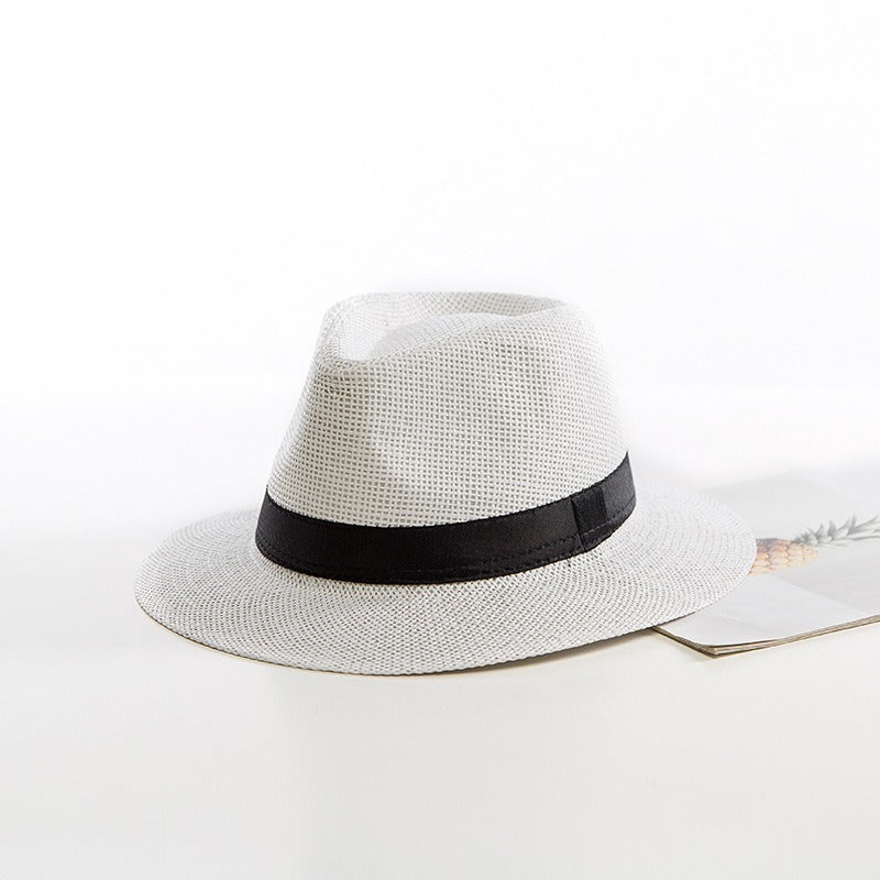Women's Straw Hat Jazz – Casual Beach Style with Structured Brims