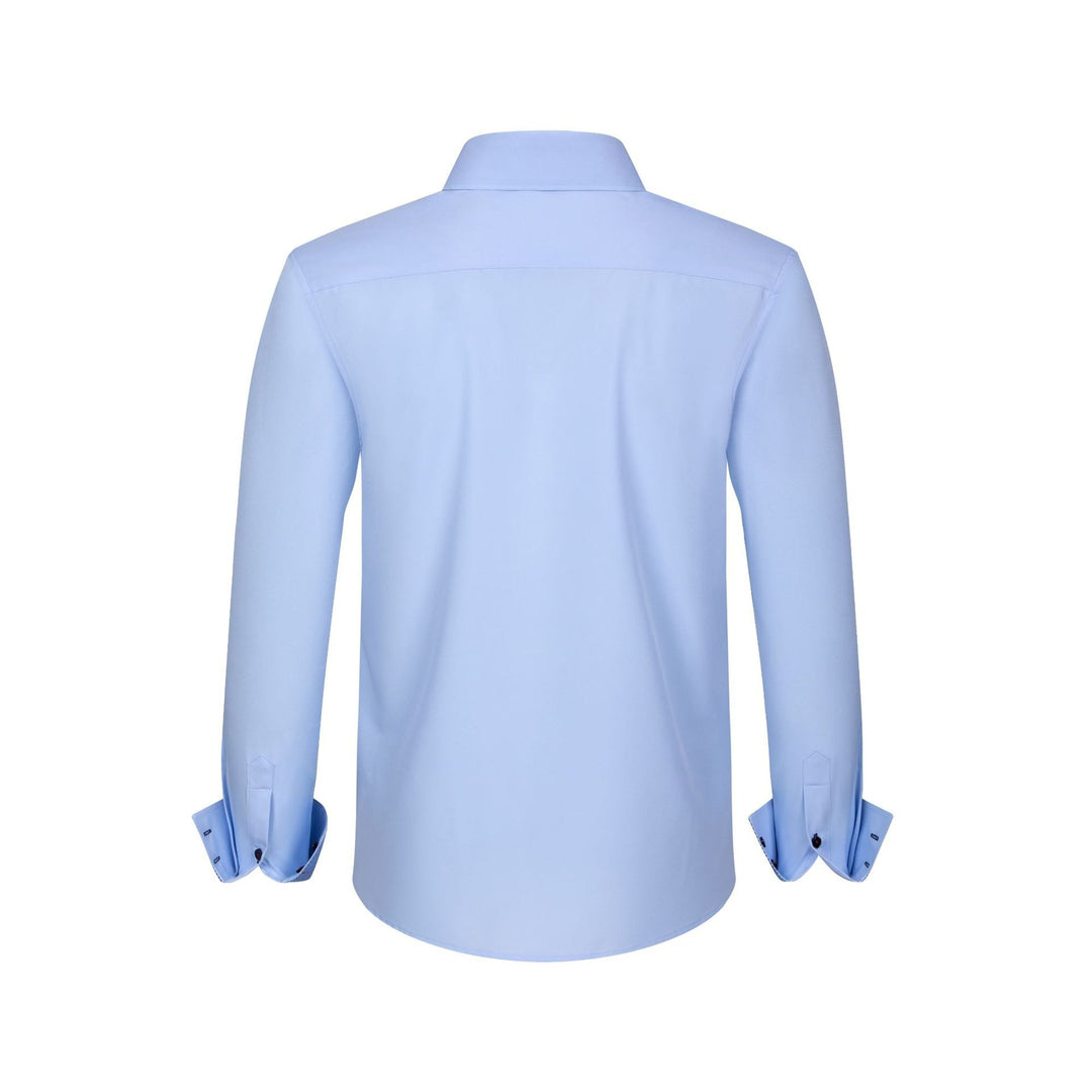 Herrenhemd für Anzug mit langen Ärmeln – Slim Fit Stretch Formell