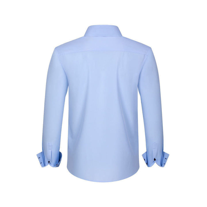 Herrenhemd für Anzug mit langen Ärmeln – Slim Fit Stretch Formell
