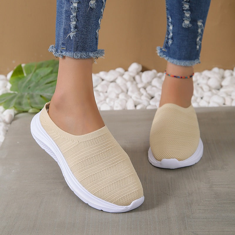 Baskets Femme Slip-on en Maille – Tissage Respirant Léger