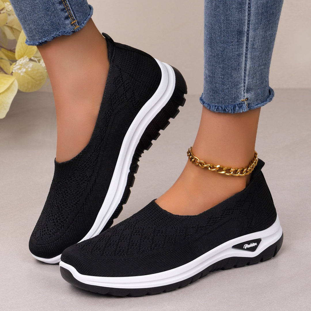 Ballerine da donna in maglia – leggere da indossare, suola morbida