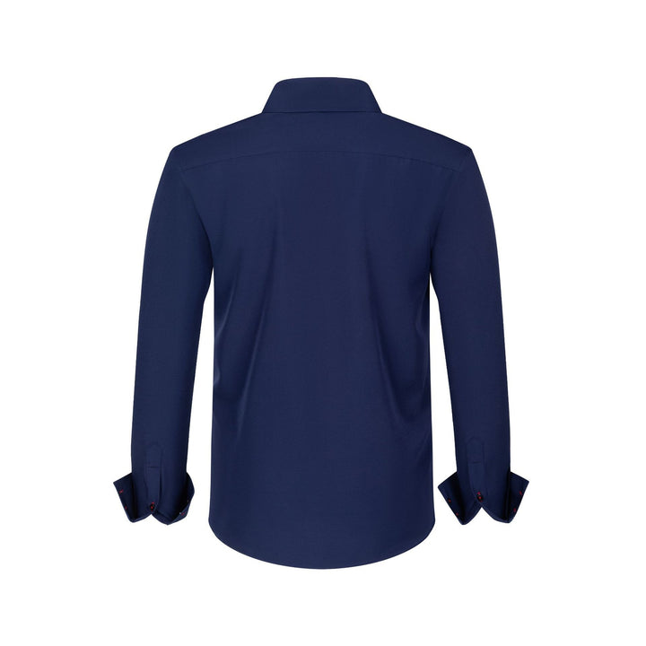 Herrenhemd für Anzug mit langen Ärmeln – Slim Fit Stretch Formell