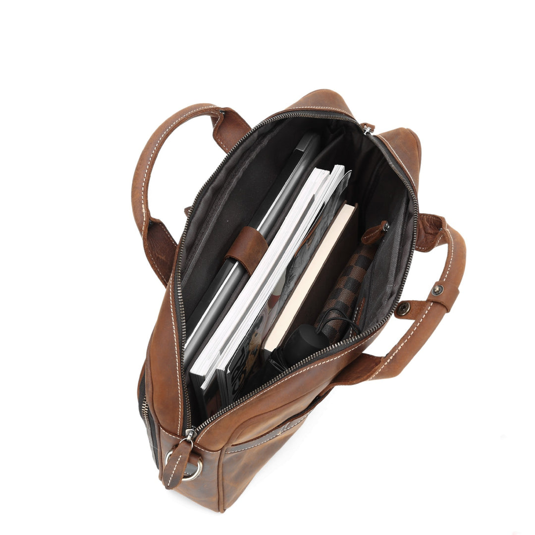 Borsa a tracolla uomo in pelle – Borsa per computer portatile