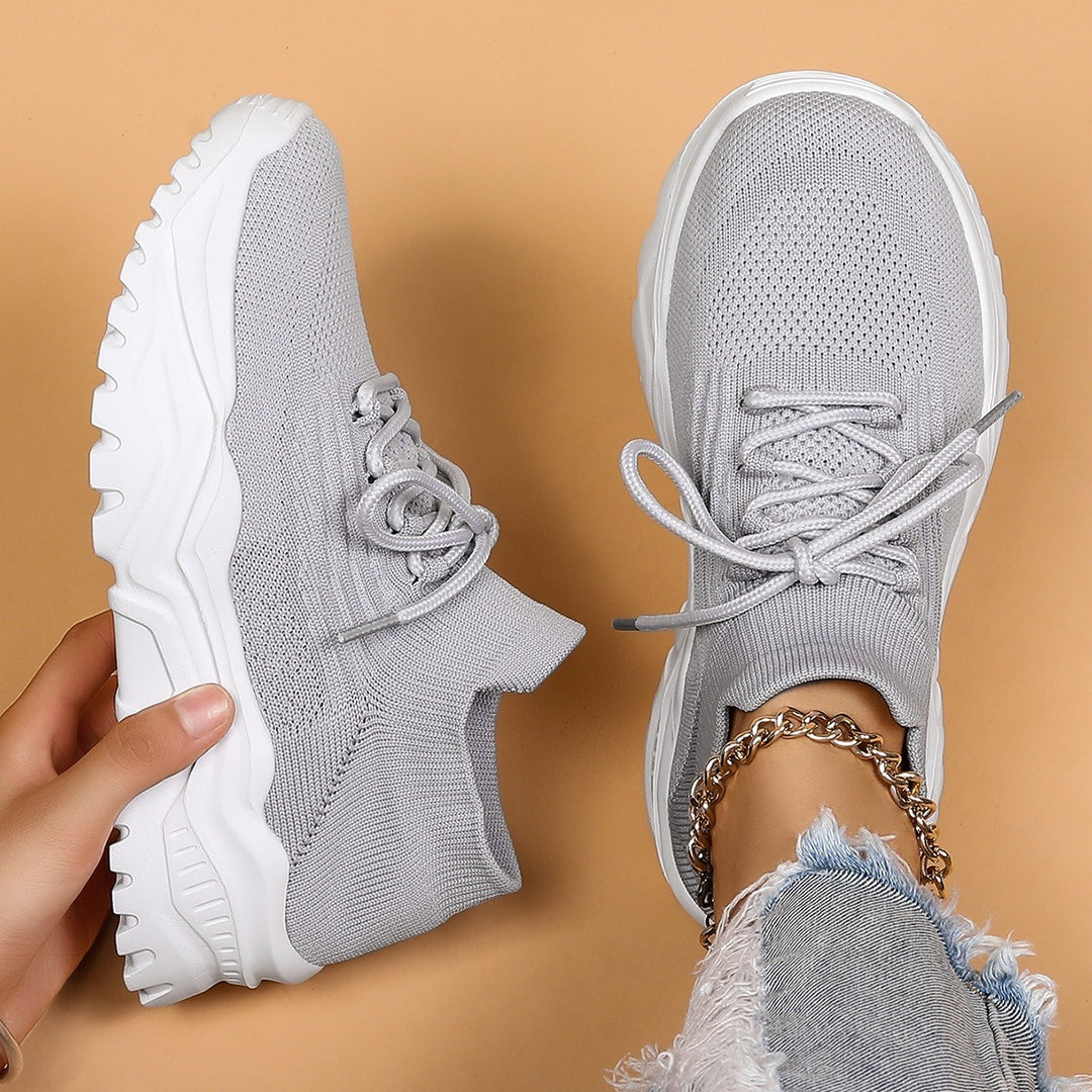 Baskets Femme Fly-Knit – Confort Plateforme Respirant