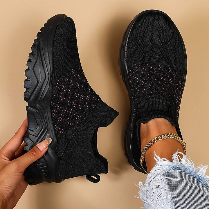 Baskets Femme Fly-Knit – Confort Plateforme Respirant