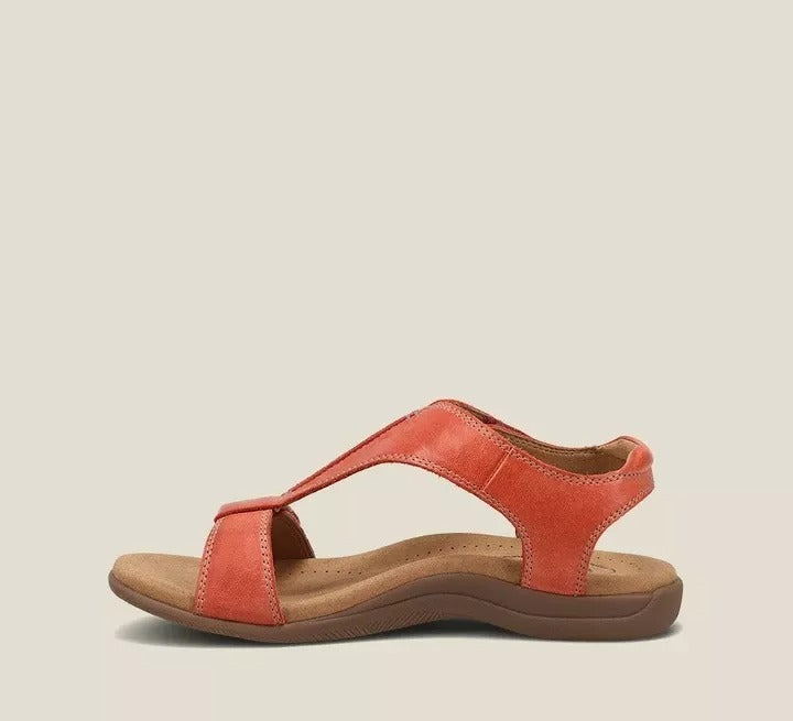 Sandali con zeppa da donna con suola spessa – Chiusura regolabile con velcro