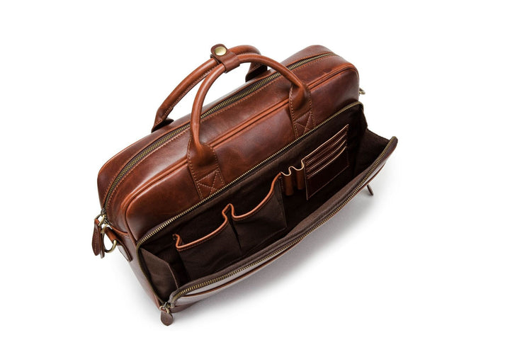 Borsa a tracolla uomo in pelle – Borsa per computer portatile