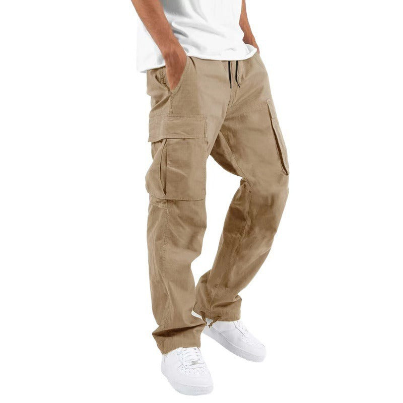 Pantaloni Uomo in Cotone Misto – Taglio Casual con Tasche Multiple