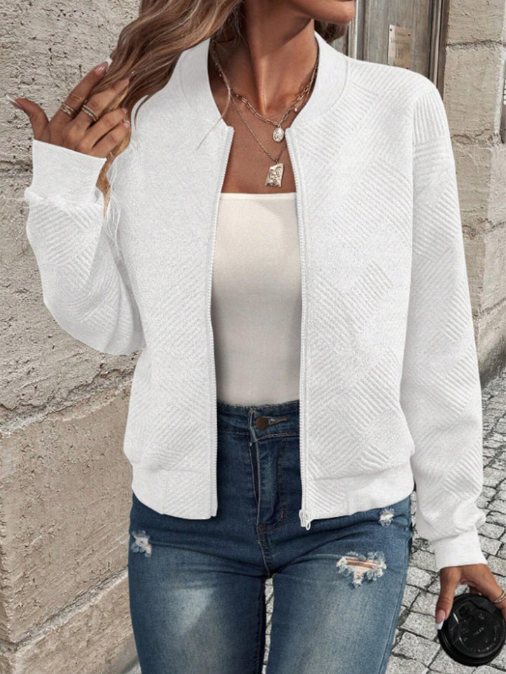 Cardigan Femme Maille – Manches Longues &amp; Zippée Moderne