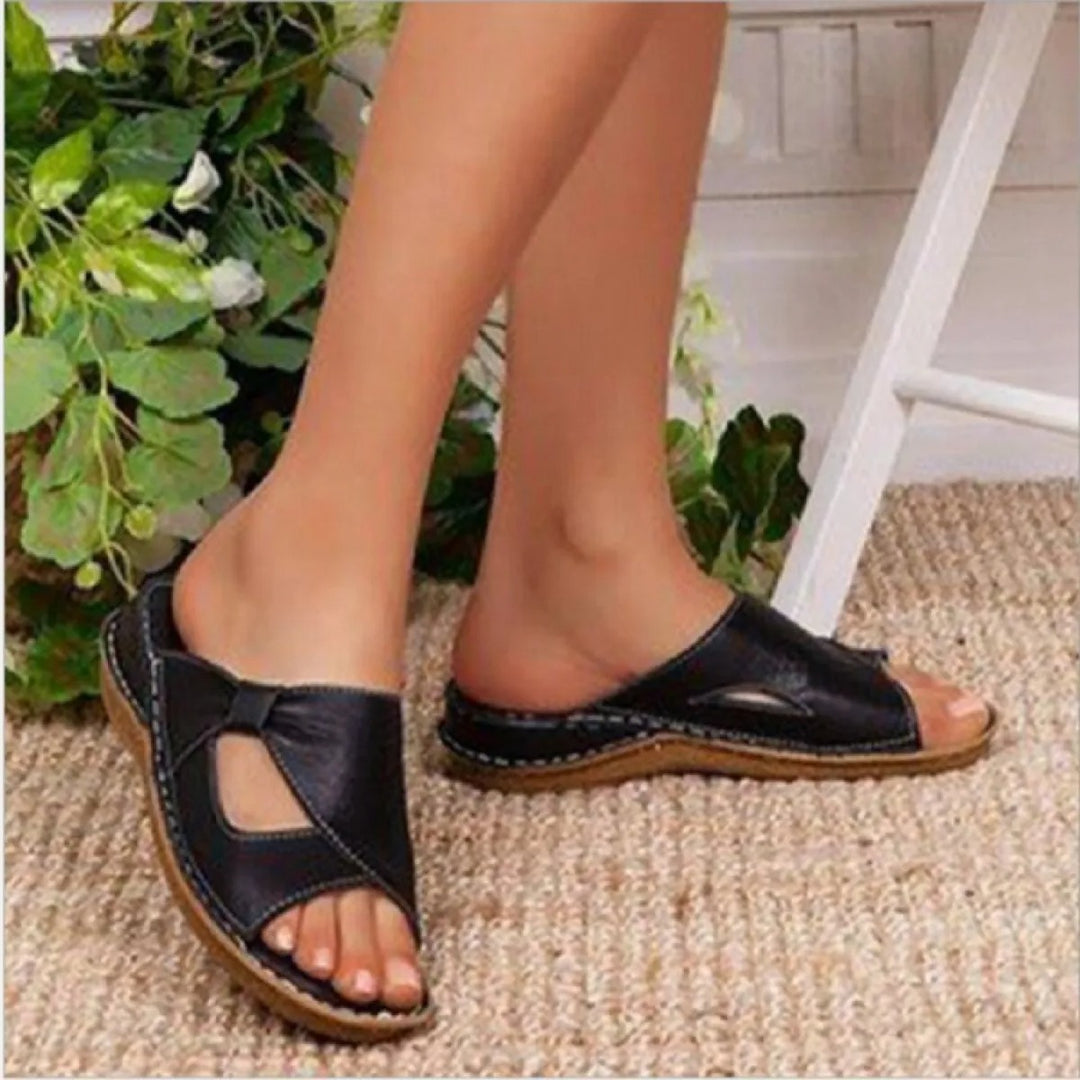 Sandali Donna Punta Aperta – Tacco Zeppa Piatto Confortevole