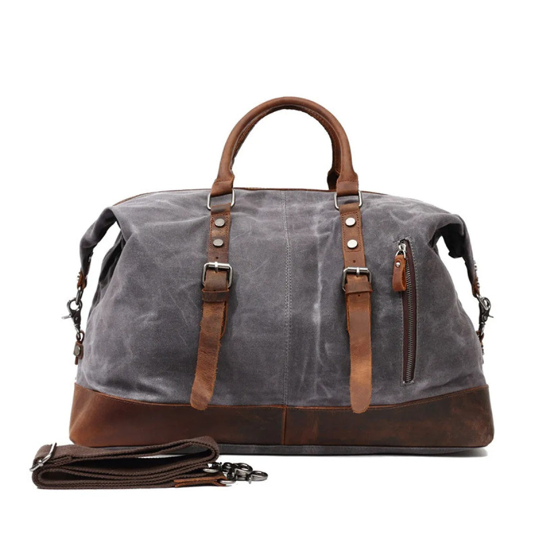 Borsa da viaggio uomo in tela – scomparto per computer e struttura rigida