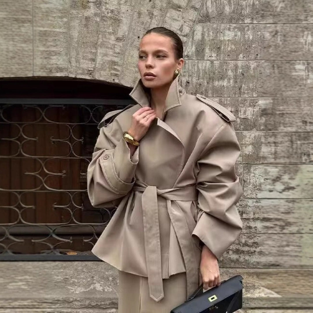 Manteau Coupe-Vent Femme Court – Coupe Décontractée