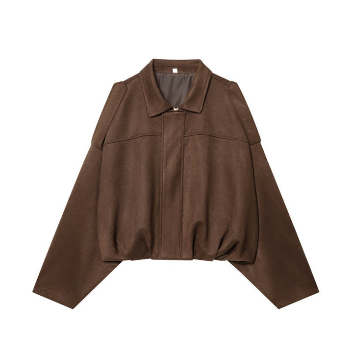 Blouson Femme Effet Suédine – Coupe Décontractée Moderne